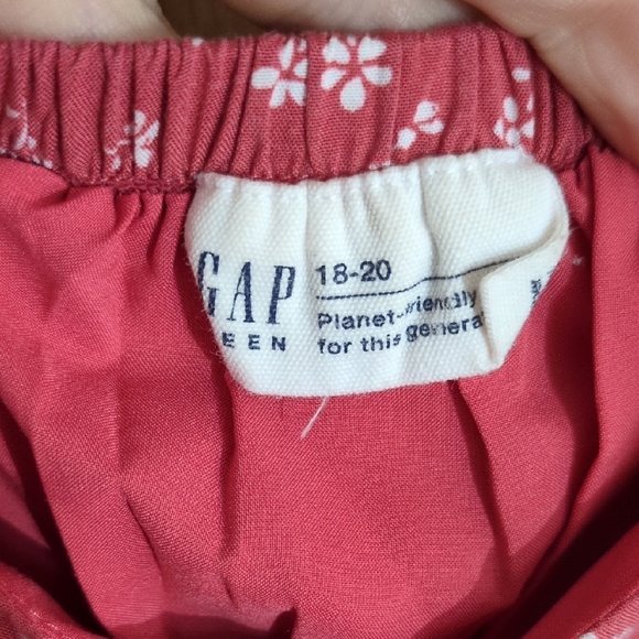 GAP Coral-Red Floral Midi Slip Dress - Picture 2 of 4